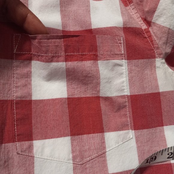 21 Men Shirt Plaid Long Sleeve Button Down - Picture 8 of 8